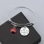 WUSUANED Good Luck Ladybug Keychain When She Swoops In It Remind Us Not Be Let Worries Cloud A Single Day Ladybug Lover Gift
