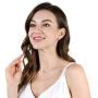 BYCHOOSING Pearl Earrings Studs Freshwater Cultured Pearl Flat 925 Silver for Women Girls