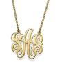 MyNameNecklace Fancy Personalized Monogram Necklace - Custom Made Pendant Any Initial-Jewelry for Her