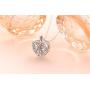 YinShan Cremation Jewelry 925 Sterling Silver Dog Claw Memorial Urn Ashes Keepsake Cylinder Necklace Paw and Heart Pendant