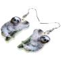 NEWEI Acrylic Unique South American Sloth Earrings Dangle Drop For Women Girl Wild Animal Jewelry Charm Gifts