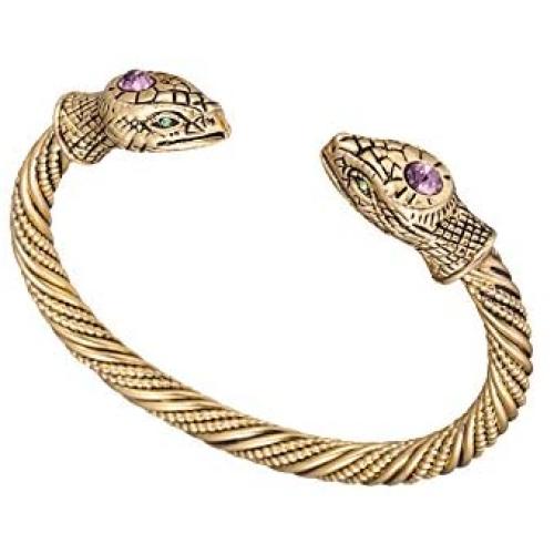 Skyrim Jormungandr Vintage Snake Screw Indian Cuff Bangle Bracelet for Men and Women