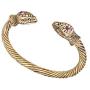 Skyrim Jormungandr Vintage Snake Screw Indian Cuff Bangle Bracelet for Men and Women