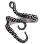 NanMuc Women Girls Adjustable Octopus Punk Antique Style Octopus Tentacle Ring Unisex Devilfish Open Ring Jewelry Gift