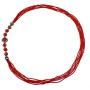 Bocar Long Multiple Row Handmade Beaded Resin Statement 36'' Necklace for Women (NK-10558)