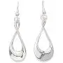 Madison Tyler Classic Collection Silver Plated 18'' Teardrop Necklace and Earring Set