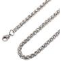 AdiyZ 3/4/5mm Wheat Chain Necklace, Stainless Steel Replacement Chain for Pendant/Charm, Silver/Black/18k Gold Plated Color Jewelry