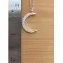 EFYTAL Best Friend Gifts, 925 Sterling Silver CZ Crescent Moon & Stars Necklace, Friendship Necklaces for Soul Sisters, Unbiological Sister or BFF