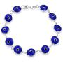 Protection Good Luck Turkish Evil Eye Glass Bead Bracelet For Women Teen 925 Sterling Silver Links More Colors 7 Inch