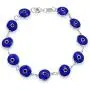 Protection Good Luck Turkish Evil Eye Glass Bead Bracelet For Women Teen 925 Sterling Silver Links More Colors 7 Inch