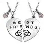 Maxforever Friendship Gifts, '' Best Friend Forever '' 2Pcs Split Heart Pendant Necklaces, Best Friend Jewelry Set Maxforever Friendship Gifts, '' Best Friend Forever '' 2Pcs Split Heart Pendant Necklaces, Best Friend Jewelry Set