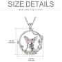 PEIMKO Sterling Silver Bunny Necklace Cute Rabbit Animal Necklace Easter Jewelry Birthday Gift for Women Girl