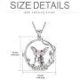 PEIMKO Sterling Silver Bunny Necklace Cute Rabbit Animal Necklace Easter Jewelry Birthday Gift for Women Girl