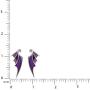 RockLove DISNEYS SLEEPING BEAUTY Maleficent Dragon Wing Earrings
