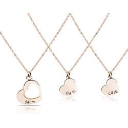 G-Ahora Big Sis Middle Sis Little Sis Jewelry Necklace Set of 2 3 Sisters Gift Best Friend Necklace