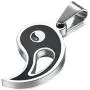 FIBO STEEL 2pcs Stainless Steel Yin Yang Pendant Necklace for Men Women Puzzle Couples Necklace,22 inches FIBO STEEL 2pcs Stainless Steel Yin Yang Pendant Necklace for Men Women Puzzle Couples Necklace,22 inches