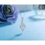 MUATOGIML 925 Sterling Silver Always My Daughter&Sister Forever My Friend Double Love Heart Pendant Necklace, Mother Daughter Bracelet Jewelry Gifts for Sister Women Couples Wife Mom Girlfriend