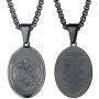 PROSTEEL Saint Michael The Archangel Necklace Pendant & Chain Catholic Religious Jewelry