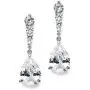Mariell Pear-Shaped Cubic Zirconia Drop Earrings with Tapered Top - Great for Brides, Proms & Bridesmaids Mariell Pear-Shaped Cubic Zirconia Drop Earrings with Tapered Top - Great for Brides, Proms & Bridesmaids