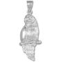 Animal Kingdom 925 Sterling Silver Amazon Parrot Charm Pendant Necklace