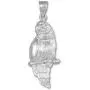 Animal Kingdom 925 Sterling Silver Amazon Parrot Charm Pendant Necklace