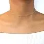 NECOCY 14K Gold/Silver Plated Dainty Beaded Choker Necklace Satellite Chain Choker Simple Round Ball Necklace Jewelry Gift for Women Teen Girls