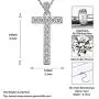 Cubic Zirconia Iced Out Initial Letter Necklace for Women Men 925 Sterling Silver Simulated Diamond Bling A to Z 26 Alphabet Pendant Necklace Bridesmaid Engagement Jewerly Gift