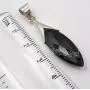 SilverStarJewel Sterling Silver Marquise Faceted Black Onyx Pendant 1.8'' Jewelery Gift SilverStarJewel Sterling Silver Marquise Faceted Black Onyx Pendant 1.8'' Jewelery Gift