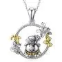 Rikelus 925 Sterling Silver Christmas Snowflake Pendant Necklace,Bell Necklace Christmas Jewelry Gifts for Women Rikelus 925 Sterling Silver Christmas Snowflake Pendant Necklace,Bell Necklace Christmas Jewelry Gifts for Women
