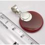 SilverStarJewel Gemstone Jewelry Round Carnelian Pendant 3.6 cm Sterling Silver
