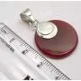 SilverStarJewel Gemstone Jewelry Round Carnelian Pendant 3.6 cm Sterling Silver SilverStarJewel Gemstone Jewelry Round Carnelian Pendant 3.6 cm Sterling Silver