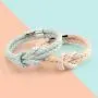 SERASAR - Leather Knot Bracelet for Women - Different Lengths and Colors - With Gift Box