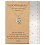 Quan Jewelry Handcrafted Grandmother Granddaughter Pendant Necklace, I Love You to the Moon and Back!, Meaningful Gifts from Grandmother, Inspirational Quote Greeting Card
