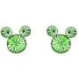 Disney Silver Plate Mickey Mouse Crystal Birthstone Stud Earrings Disney Silver Plate Mickey Mouse Crystal Birthstone Stud Earrings