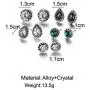LittleB Vintage Crystal Stud Earring Sets Silver Dangle Earrings Water Drop Earrings Jewelry for Women and Girls LittleB Vintage Crystal Stud Earring Sets Silver Dangle Earrings Water Drop Earrings Jewelry for Women and Girls