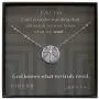 EFYTAL Religious Gifts, 925 Sterling Silver Linear Cross Necklace on Message Card, Geometric Pendant Jewelry for Women, Christian Faith Gift for Her