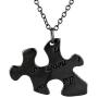 Lux Accessories 5 Puzzle Shaped Friendship Words Necklace Always Together Never Apart