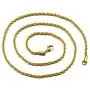Hip Hop Width 3MM Rope Chain Necklace Fashion Gold Metal Twist Rope Chain Link Necklaces for Women Men Gifts Jewelry Hip Hop Width 3MM Rope Chain Necklace Fashion Gold Metal Twist Rope Chain Link Necklaces for Women Men Gifts Jewelry
