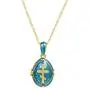 U7 Orthodox Cross Pendant & Chain 22'' 18K Gold Plated Enamel Message Necklace U7 Orthodox Cross Pendant & Chain 22'' 18K Gold Plated Enamel Message Necklace
