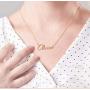 Custom Name Necklace Personalized 18K Gold Plated Nameplate Pendant Gift for Women