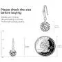 Drop Dangle Earrings 8MM 2ct CZ Cubic Zirconia 14K White Gold Plated With Hypoallergenic Hook Gorgeous Gift for Women and Girls