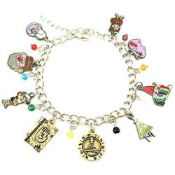Universe of Fandoms Anime Cosplay Jewelry Cartoons Gravity Fals Charm Bracelet Gifts for Women