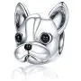 Linorui S925 Sterling Silver Bulldog Bead Charms Puppy Dog Animal Vintage Charms Fit European Snake Chain Bracelet and Necklace