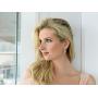 Mariell Rose Gold Wedding Earrings with Pearl Drops and Marquis CZ