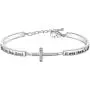 KUIYAI Footprints in The Sand Prayer Cross Bracelet Beautiful Poems Quote When You Saw Only One Set of Footprints It was Then That I Carried You Religious Jewelry Christian Gift