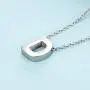 Initial Pendant Necklace Stainless Steel Letters Script Name Monogram Necklaces (D) Initial Pendant Necklace Stainless Steel Letters Script Name Monogram Necklaces (D)