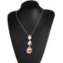 welbijoux Long Pendant Necklaces for Women Multi-Layer Pendant Y Necklace Set Statement Pendant Chic Jewelry for Girls