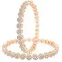 Ratnavali Jewels CZ Zirconia Gold Tone Red Green Diamond Elegant Bollywood Wedding Bangles Jewelry Women