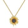 luomart Flower Edelweiss Pendant Necklace&Earrings,Sunflower Daisy Necklaces Jewelry Gift for Women Girls