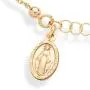 Miabella 18K Gold Over Sterling Silver Italian Rosary Cross Bead Charm Link Chain Bracelet for Women Teen Girls, Adjustable 6-7 or 7-8 Inch 925 Made in Italy Miabella 18K Gold Over Sterling Silver Italian Rosary Cross Bead Charm Link Chain Bracelet for Women Teen Girls, Adjustable 6-7 or 7-8 Inch 925 Made in Italy